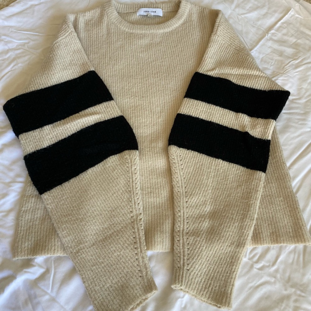 John and Jenn crewneck sweater